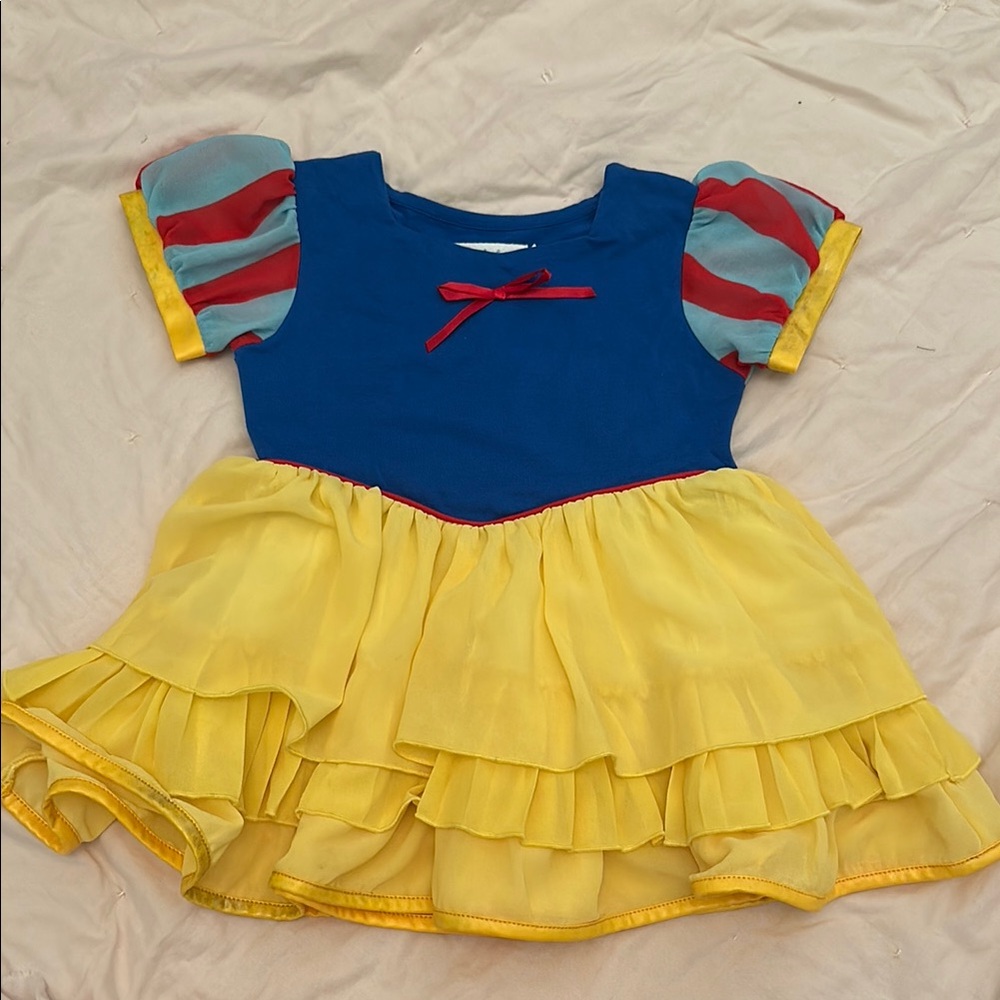 Seasonal Blue and Yellow Costume with Playful Ruffles